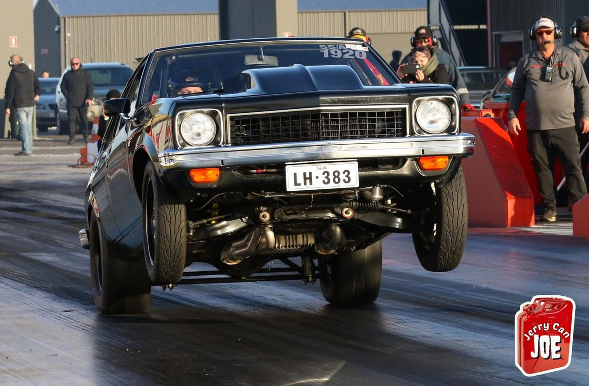 Launching hard — SS/A 1920, Ben Crouch - Testing the filler neck in real life. · Photo: Jerry Can Joe